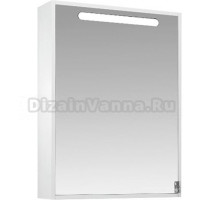 Зеркало-шкаф Triton Диана 60 L, 1 дверь, с подсветкой, белый