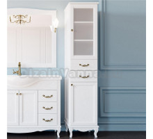 Шкаф-пенал ValenHouse Эллина 40 R белый, фурнитура бронза