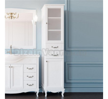 Шкаф-пенал ValenHouse Эллина 40 R белый, фурнитура хром