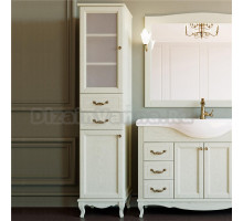 Шкаф-пенал ValenHouse Эллина 40 L слоновая кость, фурнитура бронза