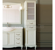 Шкаф-пенал ValenHouse Эллина 40 R слоновая кость, фурнитура хром