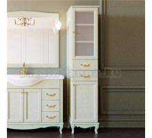 Шкаф-пенал ValenHouse Эллина 40 R слоновая кость, фурнитура золото