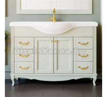 Тумба для комплекта ValenHouse Эллина 120 слоновая кость, фурнитура золото