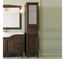 Шкаф-пенал ValenHouse Эллина 40 R с бельевой корзиной, кальяри, фурнитура бронза