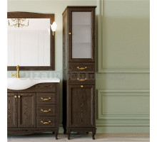 Шкаф-пенал ValenHouse Эллина 40 R с бельевой корзиной, кальяри, фурнитура золото