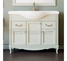 Тумба для комплекта ValenHouse Эллина 105 слоновая кость, фурнитура хром