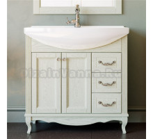 Тумба для комплекта ValenHouse Эллина 85 слоновая кость, фурнитура хром