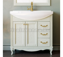 Тумба для комплекта ValenHouse Эллина 85 слоновая кость, фурнитура золото