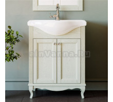 Тумба для комплекта ValenHouse Эллина 65 слоновая кость, фурнитура хром