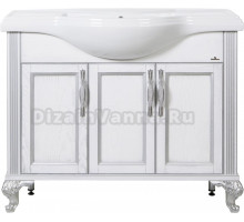 Тумба для комплекта ValenHouse Эллина 105 патина серебро