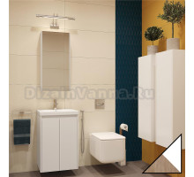 Мебель для ванной Velvex Klaufs 50.2D белая, шатанэ, подвесная