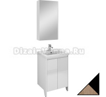 Мебель для ванной Velvex Klaufs 50.2D черная, шатанэ, напольная