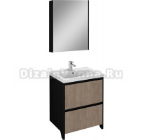 Мебель для ванной Velvex Klaufs 60.2Y черная, шатанэ, напольная
