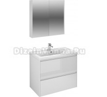 Мебель для ванной Velvex Klaufs 80.2Y белая, подвесная