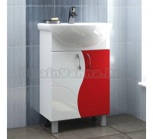 Тумба с раковиной Vigo Alessandro 4-55 красная