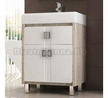 Тумба с раковиной Vigo Bruno 2-60 дуб кантри