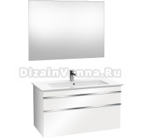 Мебель для ванной Villeroy & Boch Venticello 100 glossy white, с ручками хром