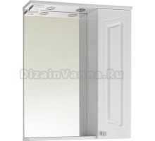 Зеркало Vod-Ok Адам 65 R, белый