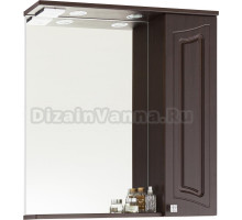 Зеркало-шкаф Vod-Ok Адам 75 R, венге