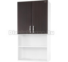 Шкаф Vod-Ok 60 над стиральной машиной, с нишей, венге