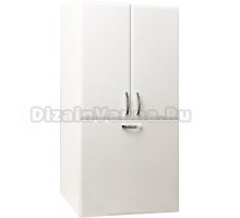 Шкаф Vod-Ok 60 над стиральной машиной, с бельевой корзиной, белый