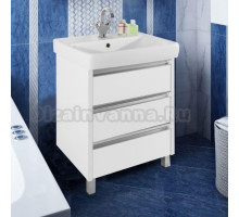 Тумба с раковиной Vod-Ok Бридж 60 белая