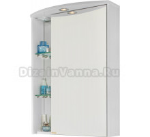 Зеркало-шкаф Vod-Ok Мона 60 R, белый