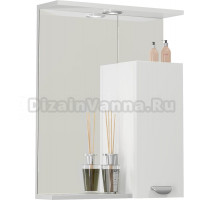 Зеркало-шкаф Vod-Ok Марко 60 R, белый