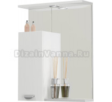 Зеркало-шкаф Vod-Ok Марко 60 L, белый