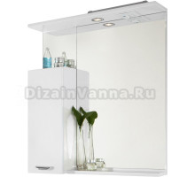 Зеркало-шкаф Vod-Ok Марко 75 L, белый