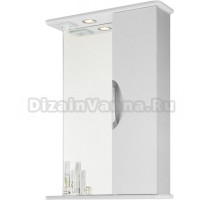 Зеркало-шкаф Vod-Ok Лира 55 R, белый