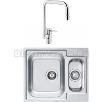 Комплект  Мойка кухонная Alveus Line 50 + Смеситель VitrA Single sink mixer A42388EXP для кухонной мойки