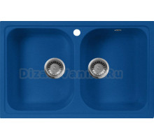 Мойка кухонная AquaGranitEx M-15 синяя