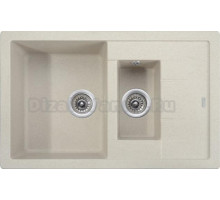 Мойка кухонная Kaiser KG2M-7850-SB песочный мрамор