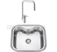 Комплект  Мойка кухонная Seaman Eco Wien SWT-5848 + Смеситель VitrA Single sink mixer A42388EXP для кухонной мойки