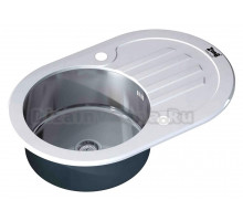 Мойка кухонная Zorg Inox Glass GL-7851-OV-WHITE белое стекло