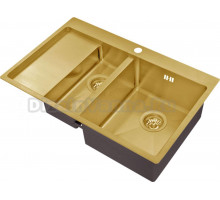 Мойка кухонная Zorg Inox PVD SZR 5178-2-R bronze