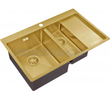 Мойка кухонная Zorg Inox PVD SZR 5178-2-L bronze
