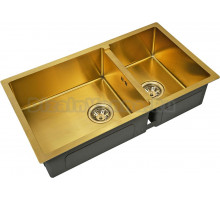 Мойка кухонная Zorg Inox PVD SZR-78-2-44 bronze