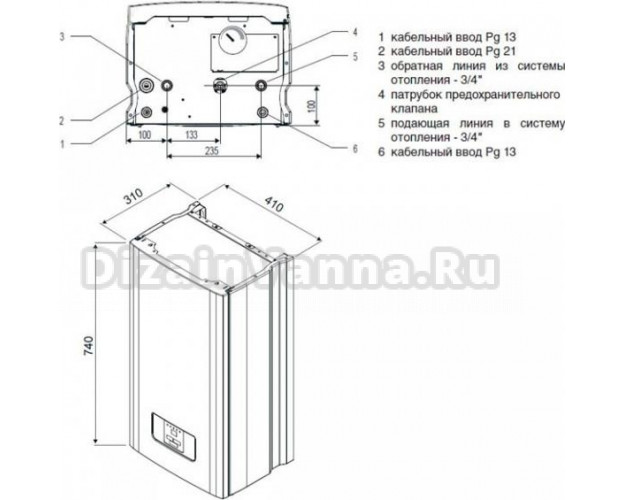 Электрический котел Protherm Скат 21 KR 13 (21 кВт): Купить в  интернет-магазине Дизайн Ванна в Москве