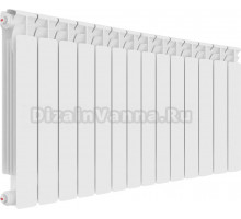 Радиатор биметаллический Rifar Alp Ventil 500 14 секций, нижнее подключение правое