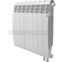 Радиатор биметаллический Royal Thermo BiLiner 500 VR 8 секций, bianco traffico