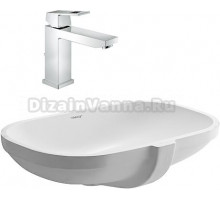 Комплект  Смеситель Grohe Eurocube 23445000 для раковины + Рукомойник Duravit D-Code 0338490000 встраиваемый