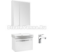 Комплект для ванной Смеситель Bravat Eler F1191238CP-RUS для раковины + Мебель для ванной STWORKI Хельсинки 65