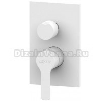 Смеситель Cezares Ovest DEV3-BIO С ВНУТРЕННЕЙ ЧАСТЬЮ, для душа, белый