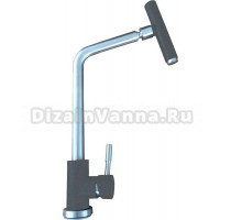 Смеситель Florentina FL-07 черный, для кухонной мойки