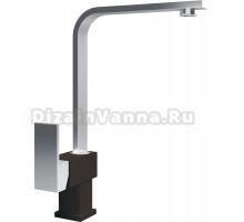 Смеситель Flortek Сильвер FK для кухонной мойки, антрацит