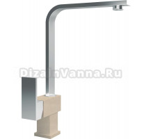 Смеситель Flortek Сильвер FK для кухонной мойки, бежевый