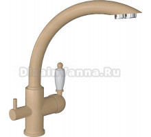 Смеситель Flortek Шале FK для кухонной мойки, бежевый