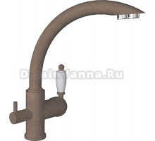 Смеситель Flortek Шале FK для кухонной мойки, коричневый